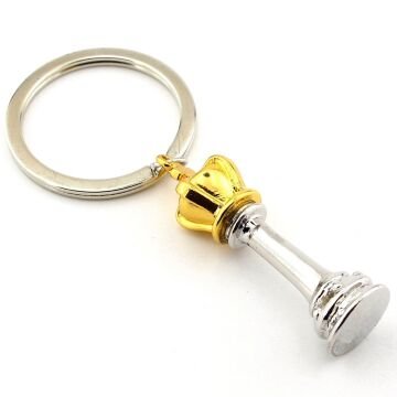 Stratejinin Kralı Satranç Şah Figürlü Oyun Parlak Metal Anahtarlık KC268