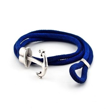 Solfera LACİVERT RENKLİ SARMA BÜYÜK ÇAPALI ERKEK BİLEKLİK BT406