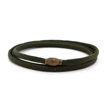 PARACORD ÜÇ SIRA SARMA HAKİ YEŞİL ERKEK BİLEKLİK BT413