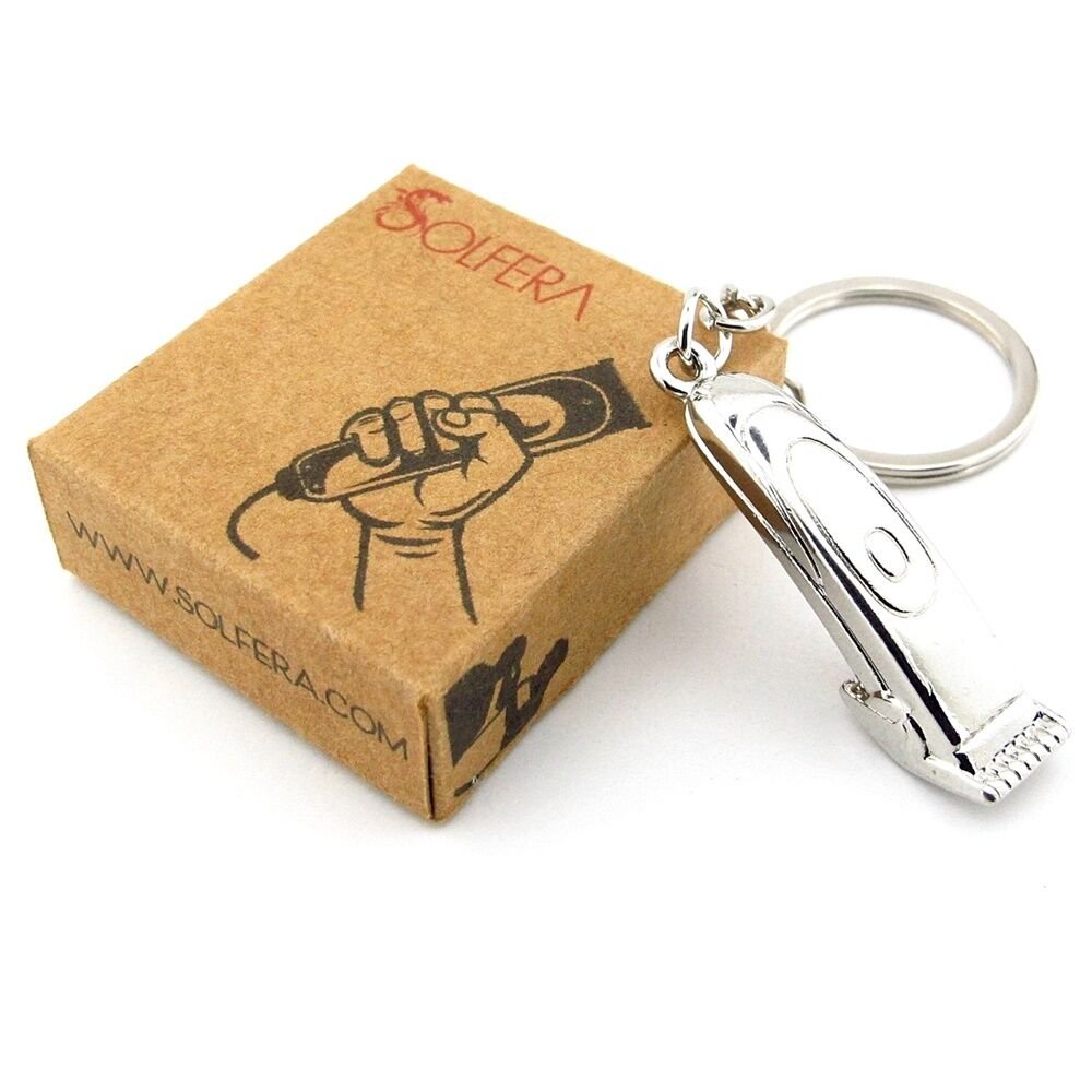 Saç Sakal Kesme Makinesi Tıraş Kuaför Berber Metal Anahtarlık KC283