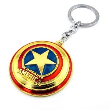 Captain America Marvel Sarı Renk Vibranium Kalkan Metal Anahtarlık KC117