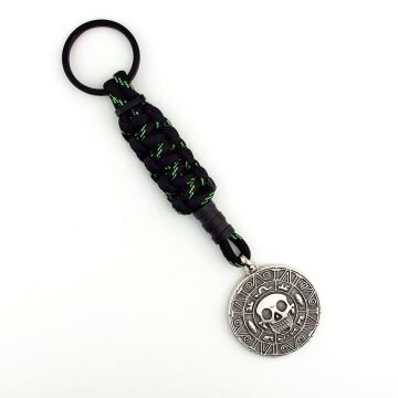 Maya Aztek Takvimi Madalyon Makrome Örgü Anahtarlık KC311