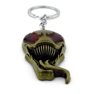 Venom Simbiyoz Surat Marvel Bronz Renk Metal Anahtarlık KC118