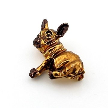 FRANSIZ BULLDOGU FRENCH KÖPEK METAL BROŞ ROZET PİN RZ055