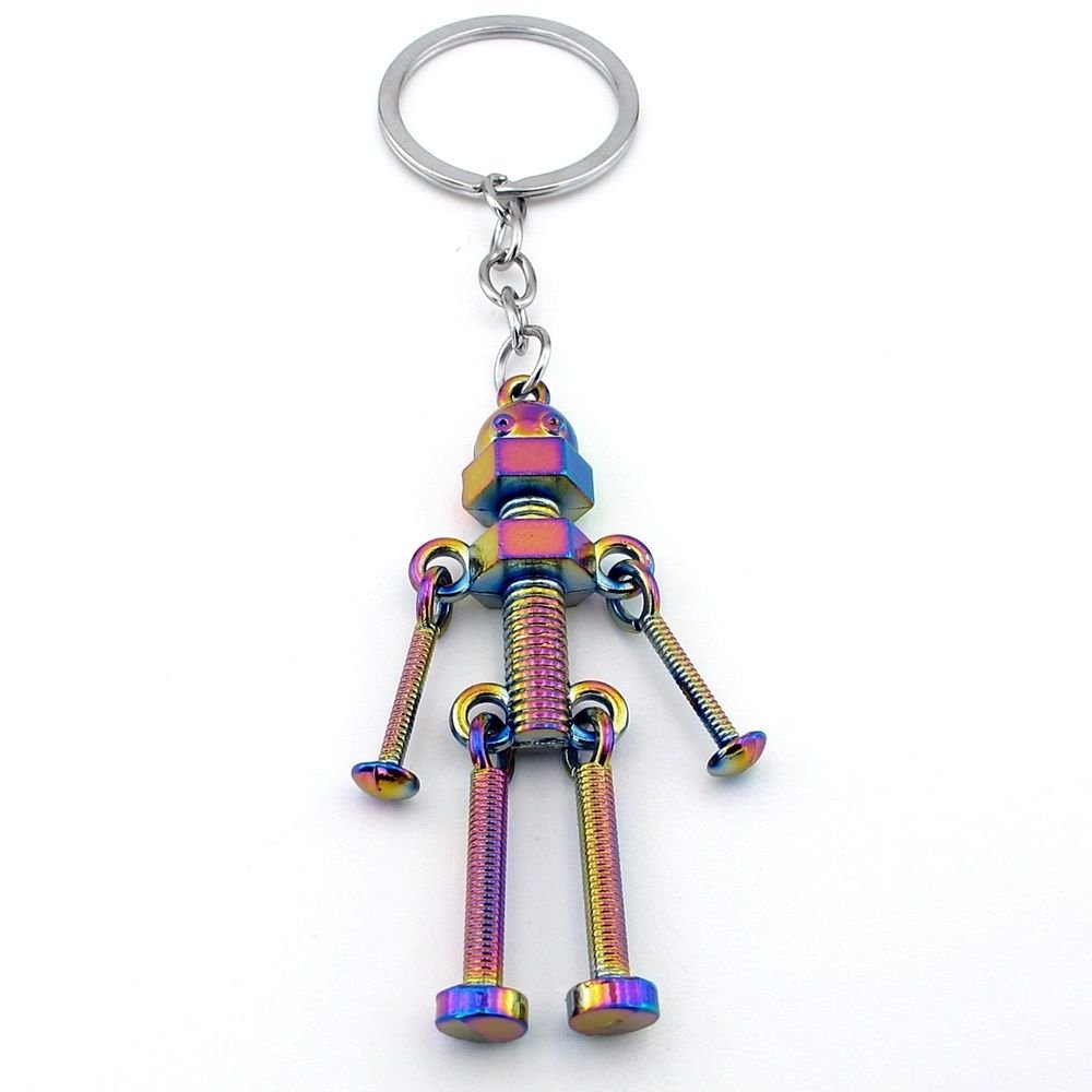 Robot Vida Civata Şekilli Yanar Döner Metal Anahtarlık KC121