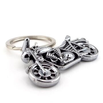 Chopper Cruiser Motosiklet Motor Şeklinde Metal Anahtarlık KC326