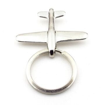 Uçak Havacı Hostes Pilot Minimalit Tasarım Metal Anahtarlık KC330