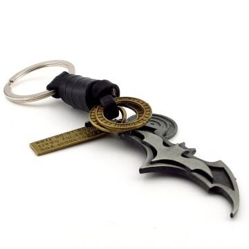 Batman Yarasa Adam Kabartma Deri Metal Anhatarlık KC342