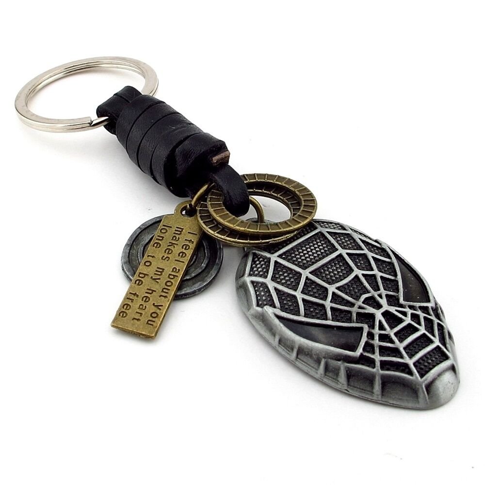 Örümcek Adam Spiderman Peter Parker Deri Metal Anhatarlık KC344