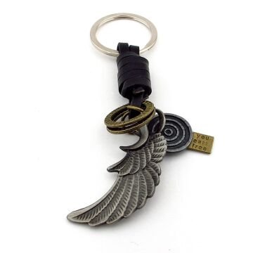Melek Kanadı Angel Kanat Deri Metal Anhatarlık KC347