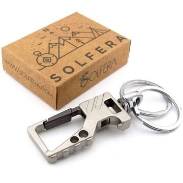 Outdoor Kanca Hook Kapak Açacaklı Gümüş Renk Metal Anahtarlık KC353