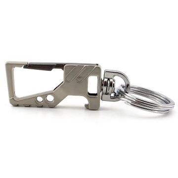 Outdoor Kanca Hook Kapak Açacaklı Gümüş Renk Metal Anahtarlık KC353