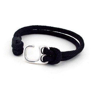 KANCALI SİYAH PARACORD ERKEK BİLEKLİK BT220