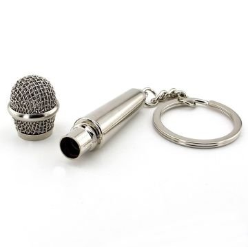 MİKROFON ŞEKLİNDE RAPÇİ ŞARKICI ROCK METAL ANAHTARLIK KC004