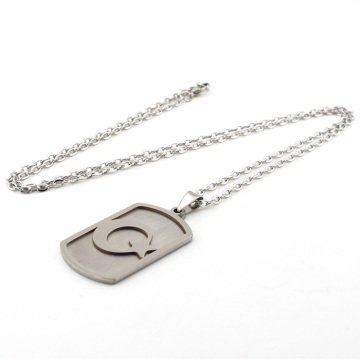 ASKER KÜNYE TİPİ DOG TAG AY YILDIZ BAYRAK ERKEK ÇELİK KOLYE Q0197