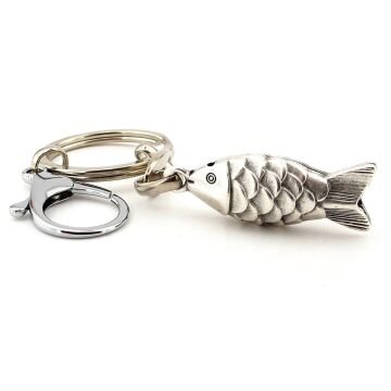 Balık Balıkçı Kısmet Bereket Antik Metal Anahtarlık KY034