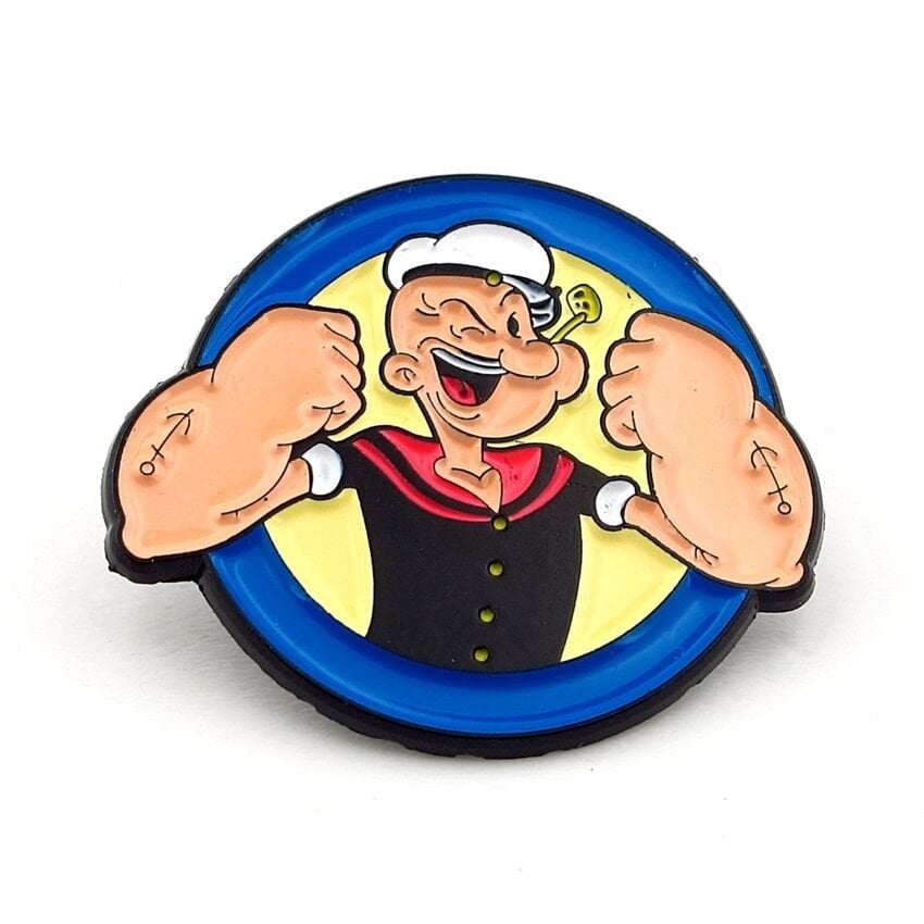 Temel Reis Popeye Çizgi Roman Pin Yaka İğnesi Çanta Süsü Rozet RZ350