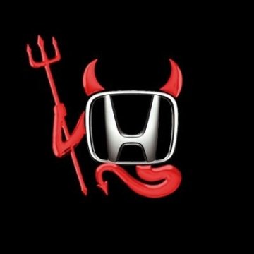 OTOMOBİL LOGOSU İÇİN ETİKET KIRMIZI ŞEYTAN CS011