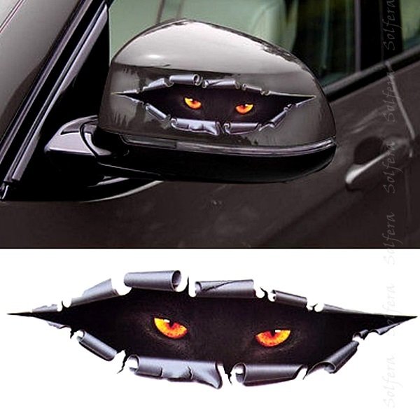 PANTER GÖZLERİ ŞEKLİNDE OTOMOBİL STICKERI ETİKET CS030