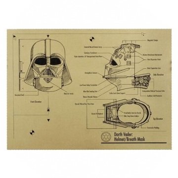 STAR WARS DARTH WADER KASKI PLANI KRAFT POSTER AF016