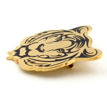 Bengal Kaplanı Tiger Sarı Paslanmaz Çelik Rozet Broş Pin RZ225