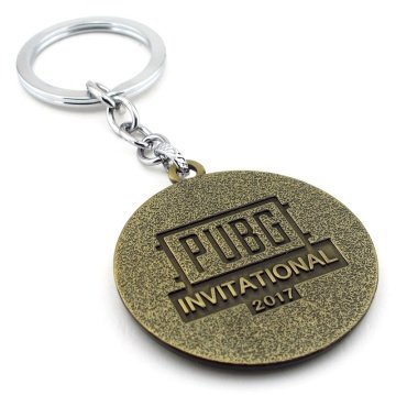 BATTLEGROUND MOBILE KABARTMA ANTİK SARI METAL ANAHTARLIK KC756