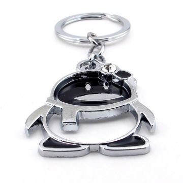 Penguen Antarktika Kutup Hayvanı Taşlı Metal Anahtarlık KC155