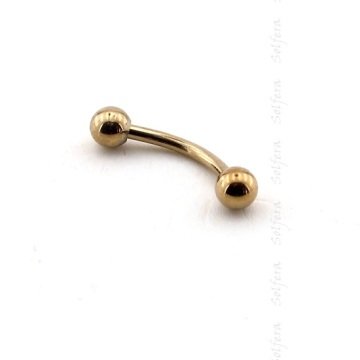 GOLD TONE TOP UÇLU VÜCUT PİERCİNG P318
