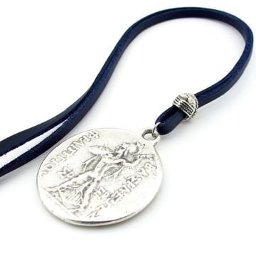 PHILIP V ANTİK GREEK MACEDON MADALYON DERİ ERKEK KOLYE Q0648