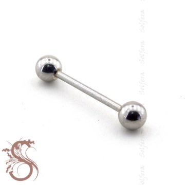 TOP UÇLU VÜCUT PİERCİNG 19 MM GÜMÜŞ RENK KULAK P354
