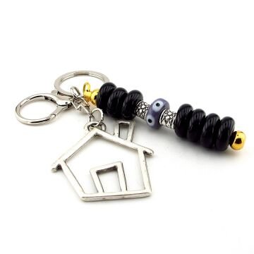 Orjinal Murano Cam Nazar Boncuklu Çanta Süsü Ev Home Charm Anahtarlık KY076