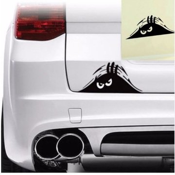 AGRESİF BAGAJ CANAVARI ARAÇ STİCKER SİYAH RENKLİ ETİKET CS055