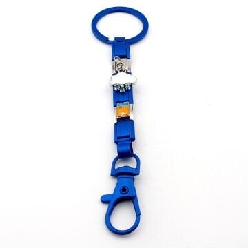 Uçak Boarding Pass Bilet Bulut Tatil Mavi Çelik Charm Çanta Süsü Anahtarlık KY087