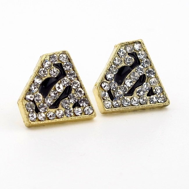 Solfera TAŞLI SUPERMAN LOGOLU BAYAN KÜPE E107