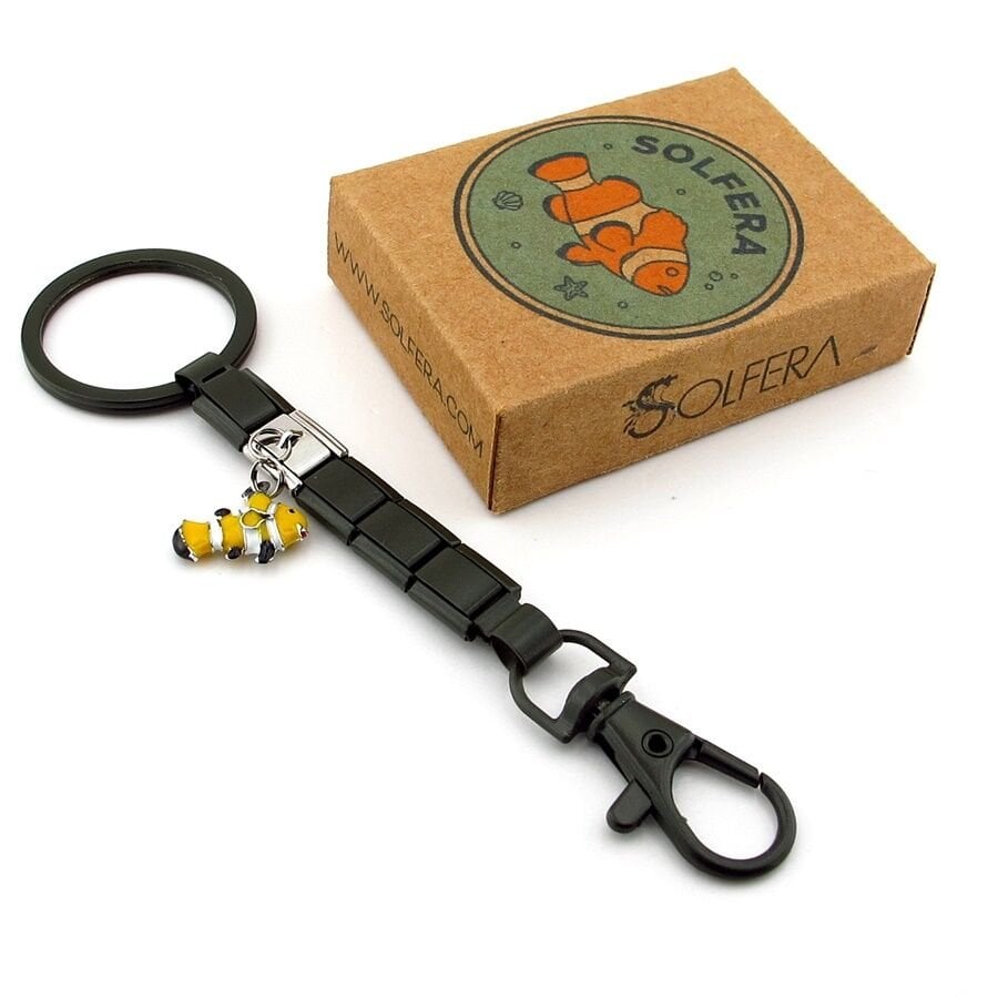 Palyaço Balığı Nemo Balık Haki Yeşil Çelik Charm Çanta Süsü Anahtarlık KY104