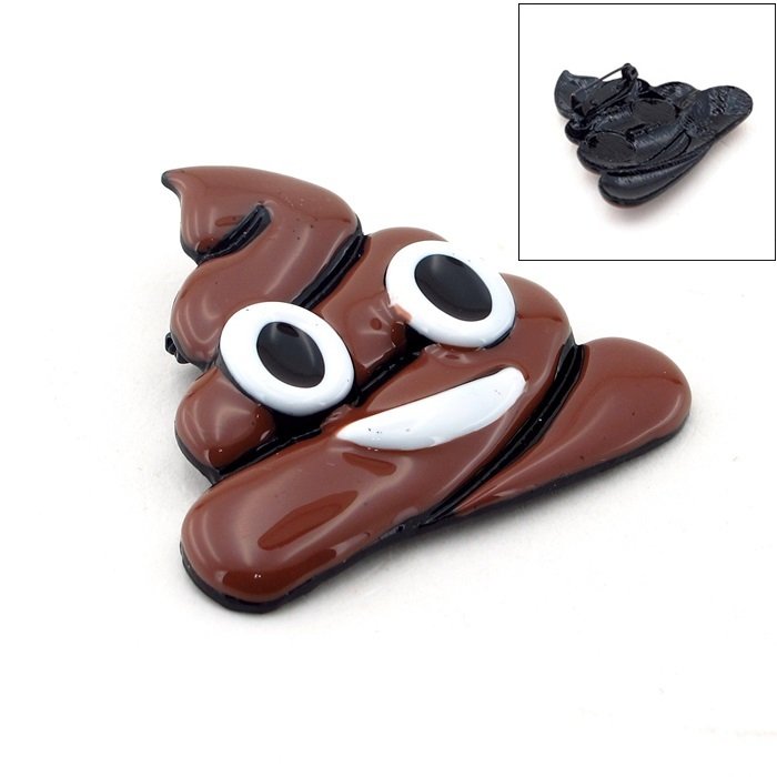 KAKA EMOJİ BROŞ ROZET METAL AKSESUAR İĞNESİ RZ001