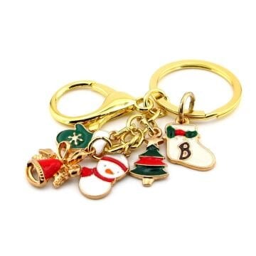 Yeni Yıl Yılbaşı Kardan Adam Çam Ağacı Çorap Charm Çanta Süsü Anahtarlık KY124