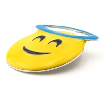 MELEK EMOJİ SMİLE BROŞ ROZET METAL AKSESUAR İĞNESİ RZ006