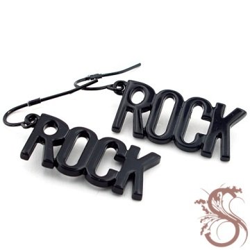 Solfera SALLANTILI ROCK YAZILI BAYAN KÜPE E187