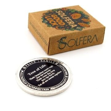 Hayat Ağacı YGG Drasil Yaşam İskandinav Mitolojik Hatıra Metal Şans Parası CP078