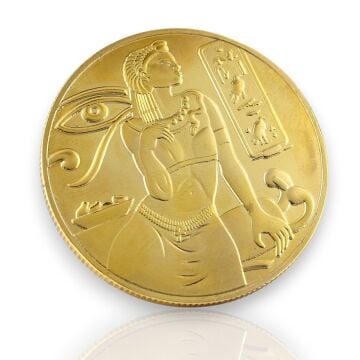 Horus Antik Mısır Koruyucu Piramit Isis Mitoloji Koleksiyon Metal Para CP080