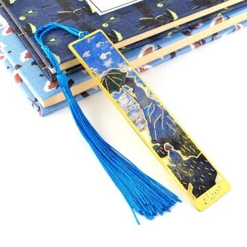 Claude Monet Şemsiyeli Kadın Tablo Sanat Metal Ayraç Kitap Ayracı AY079