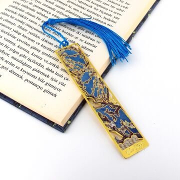 Vincent  Van Gogh Badem Çiçekleri Tablo Sanat Metal Ayraç  Kitap Ayracı AY080