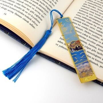 Claude Monet Porville de Alçak Gelgit Tablo Metal Ayraç Kitap Ayracı AY083