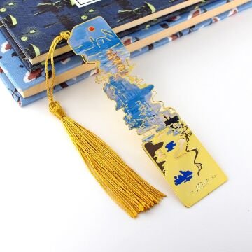 Claude Monet İzlenim Gündoğumu Tablo Impression Metal Ayraç Kitap Ayracı AY088