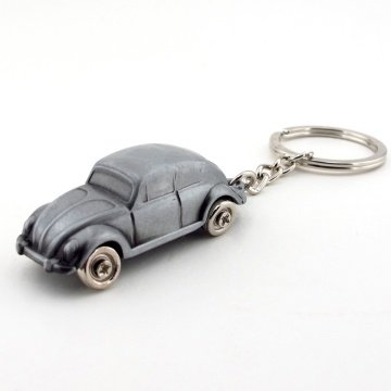 VOSVOS METAL ARABA ANTRASİT RENK BEETLE ANAHTARLIK KC727