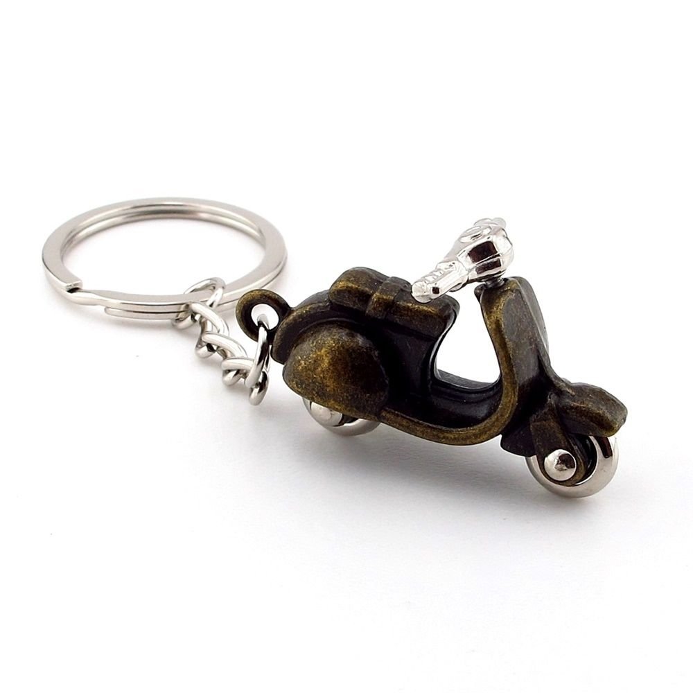 Bronz Renk Vespa Scooter Motosiklet Metal Anahtarlık KC170