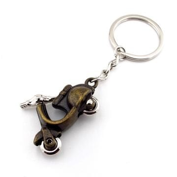 Bronz Renk Vespa Scooter Motosiklet Metal Anahtarlık KC170