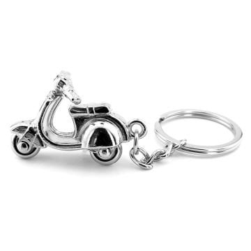 Gümüş Renk Vespa Scooter Motosiklet Metal Anahtarlık KC171
