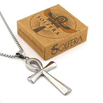 Ankh Antik Mısır Yaşam Sembol Paslanmaz Titanyum Çelik Erkek Kolye Q1004